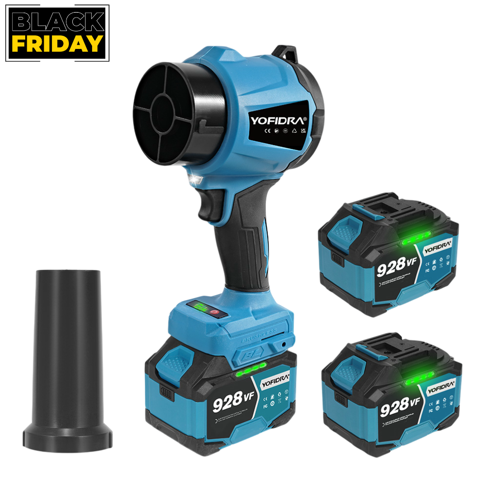 NewBeny 3000W Cordless Turbo Fan Brushless Leaf / Snow Blower 330000r/rpm