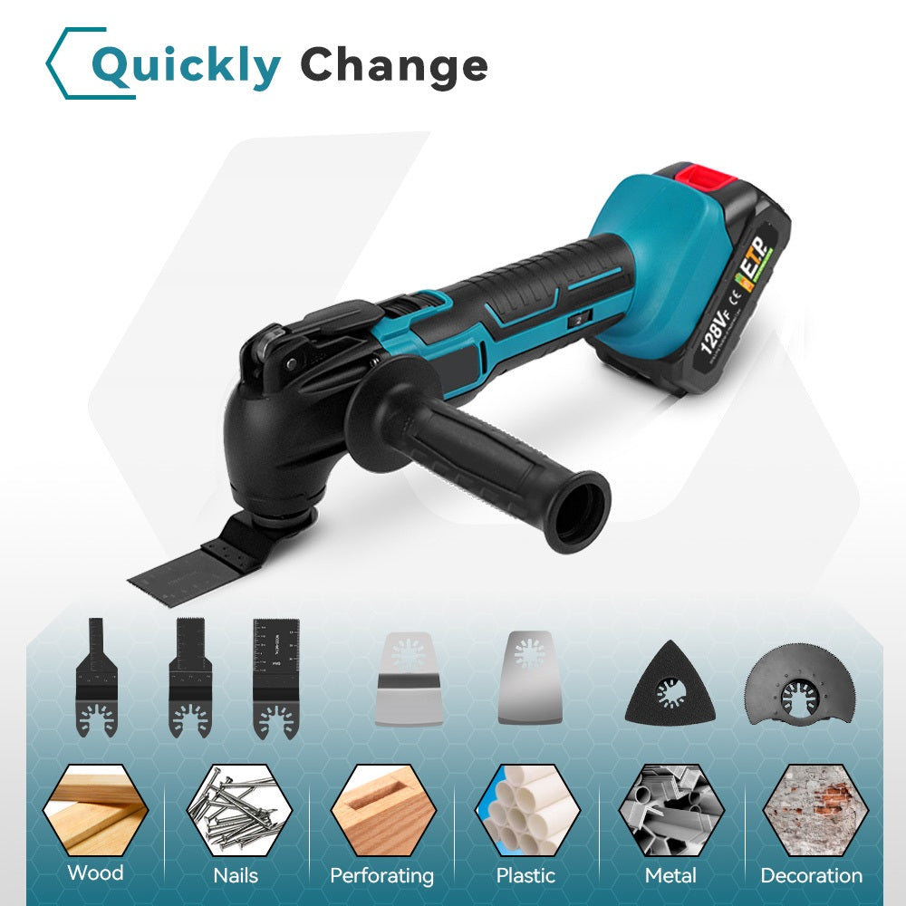 NewBeny Cordless Oscillating Multi Tool Electric Woodworking Cutting Tool