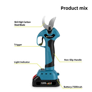 Internal structure of pruning shear