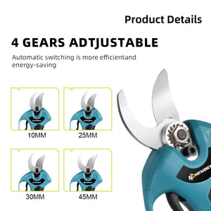 Features of cordless pruning shear