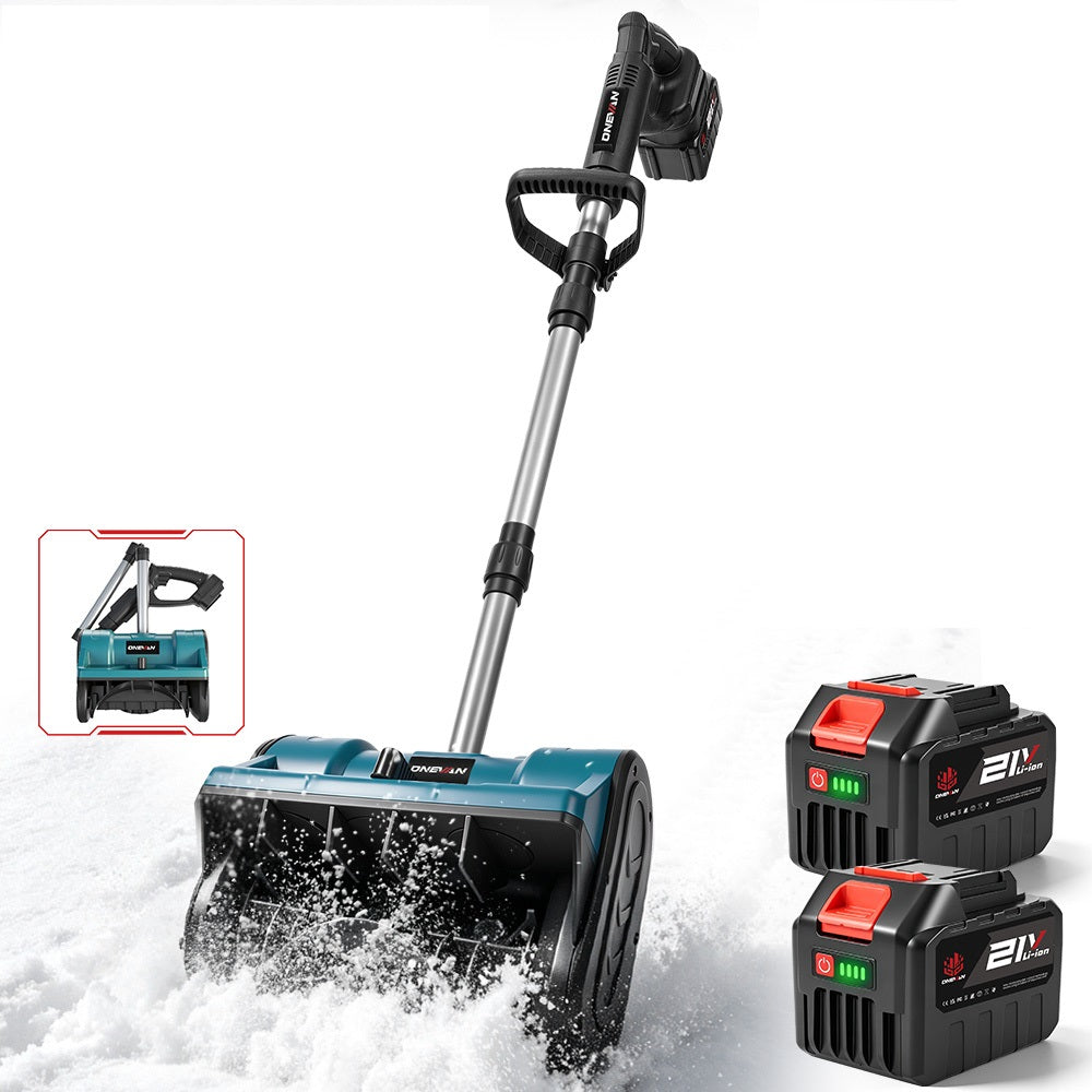 ONEVAN Cordless Snow Shovel Handheld 30cm Wide, 15cm Deep Clearing