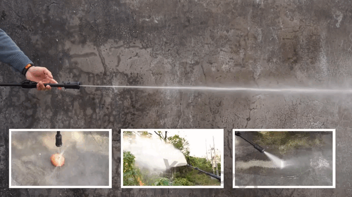 NewBeny 2500W High Pressure Cleaner 250 Bar - Portable Electric Car Washer with Self-Priming & Full Accessories