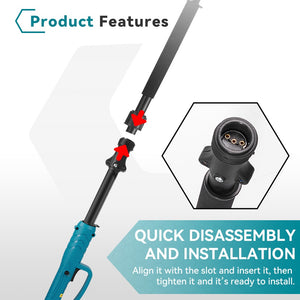 2m extension pole installation