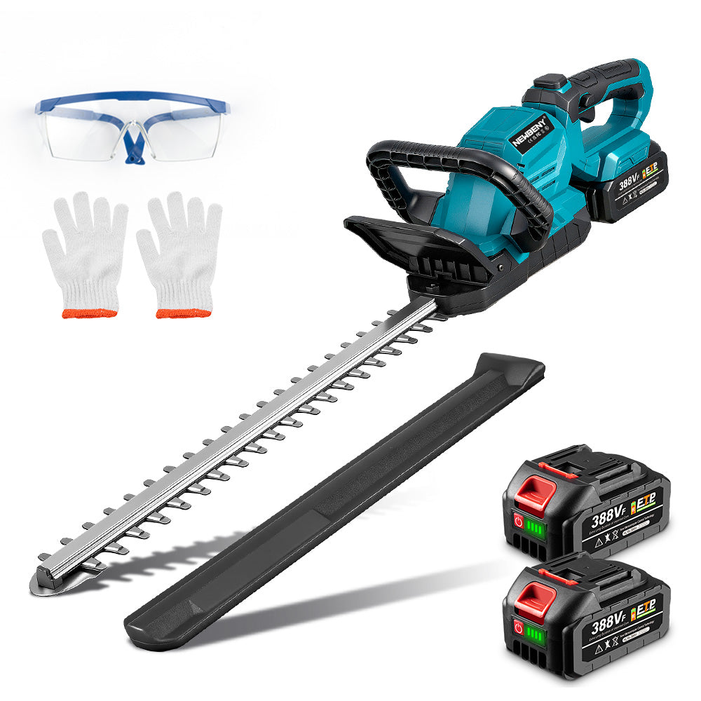 NewBeny 530mm Cordless Hedge Trimmer with Adjustable Handle & LED Battery Display