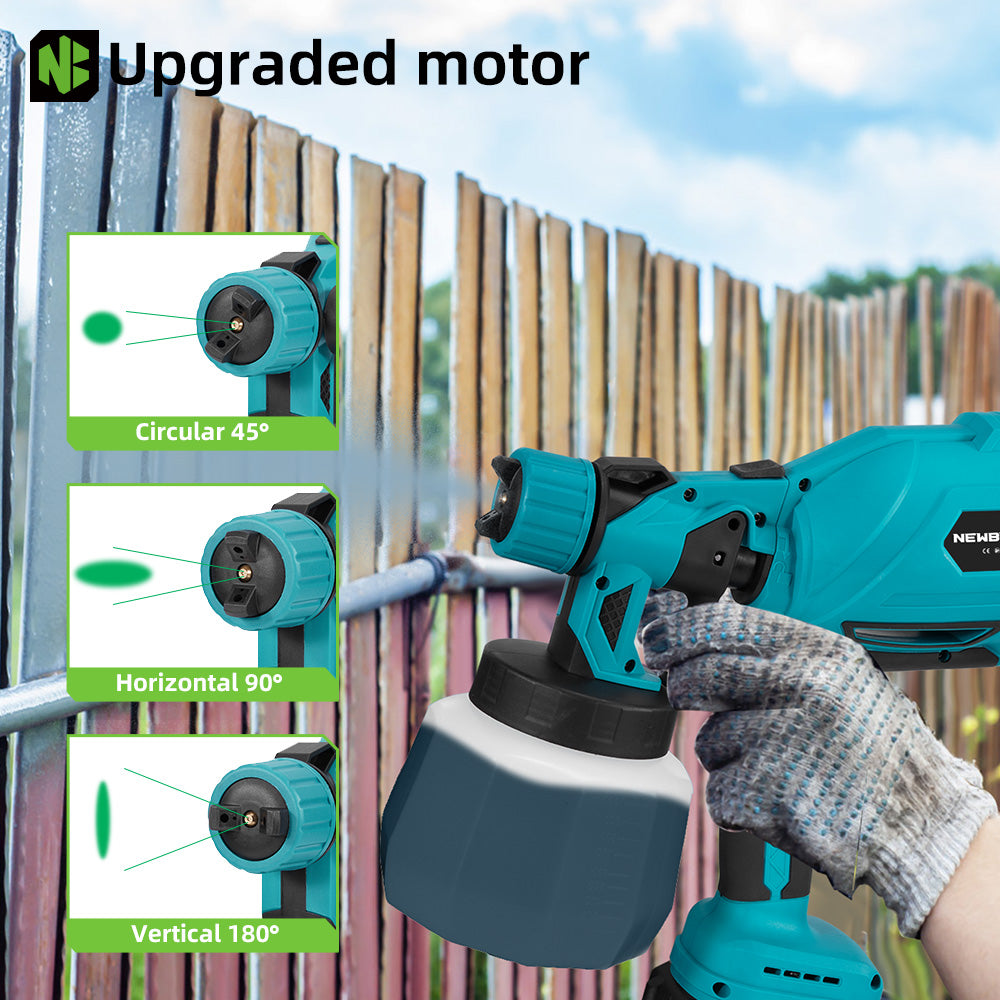 1200ML Cordless Paint Sprayer with 3 Spray Modes