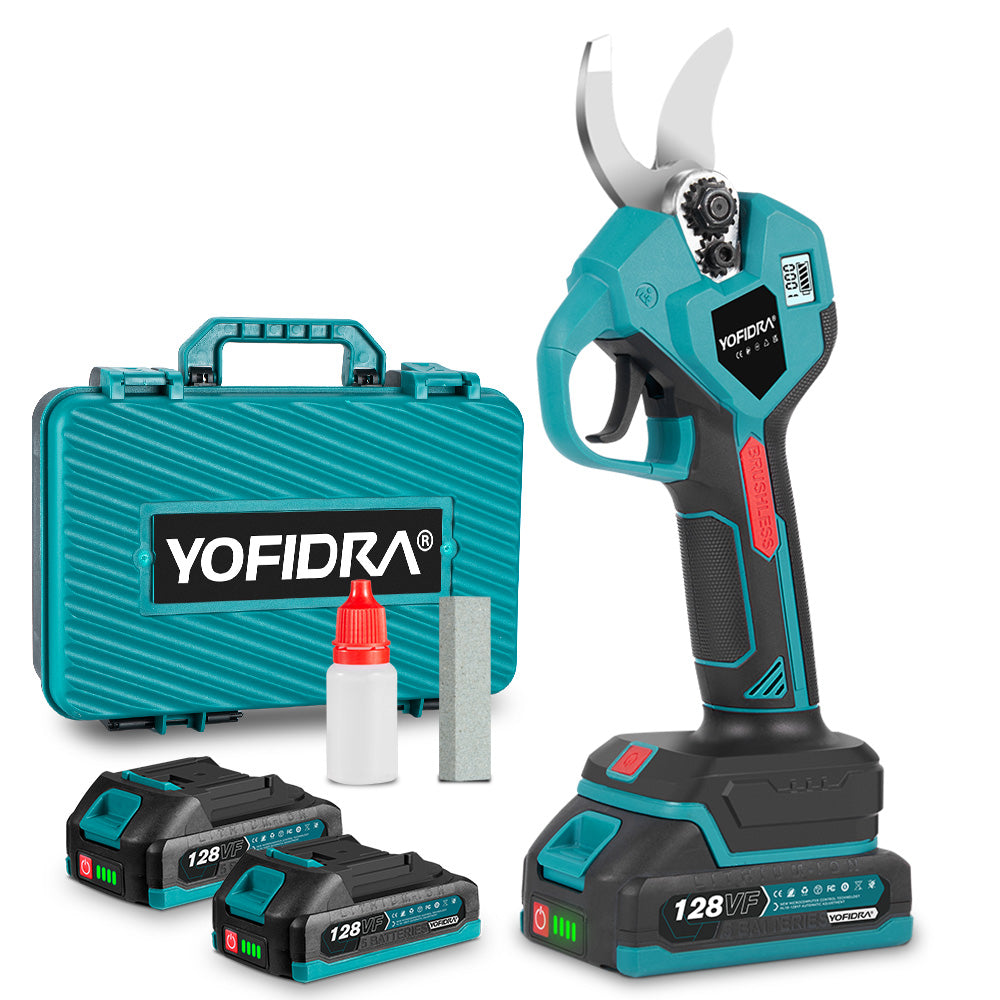 NewBeny 32mm Brushless Cordless Pruning Shears With Extra Blade & Battery & Charger