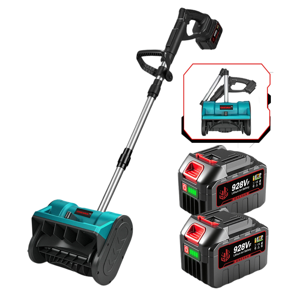 NewBeny Pelle à neige sans fil, souffleuse à neige portable et pliable avec batterie et chargeur