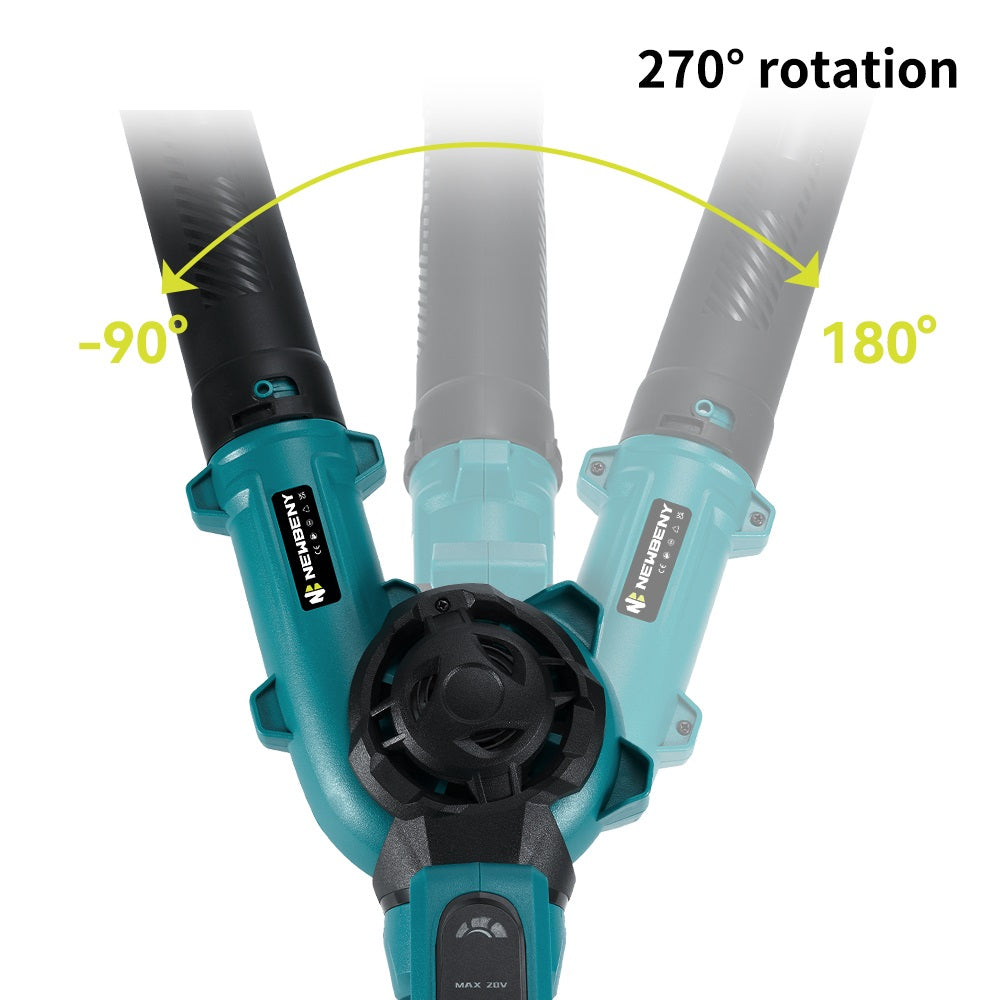 NewBeny 6" Cordless Grass Trimmer & Leaf Blower Combo Kit With 2 Batteries and Charger