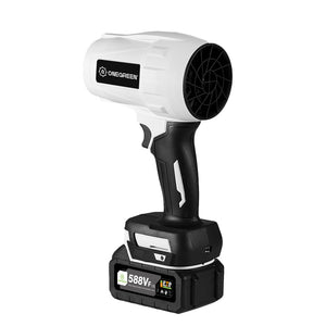 Turbo fan blower set with battery