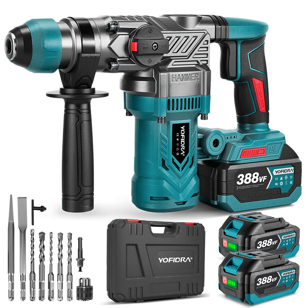 26mm Brushless SDS-Plus Rotary Hammer Drill | Dual Mode Hammer & Drill with Anti-Twist Control