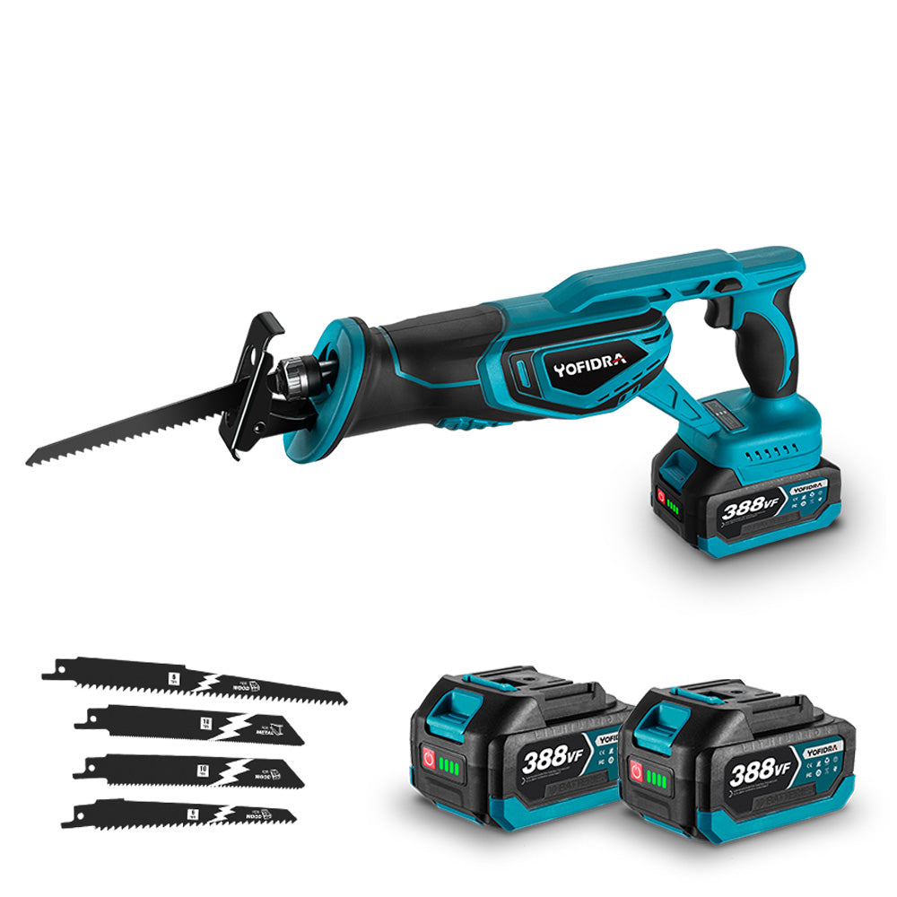 NewBeny 3000W Brushless Cordless Reciprocating Saw With 4 Saw Blades For Makita 18V Battery