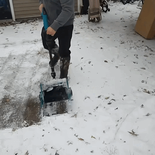 NewBeny 12-Inch Cordless Snow Shovel with 2 Batteries & Charger