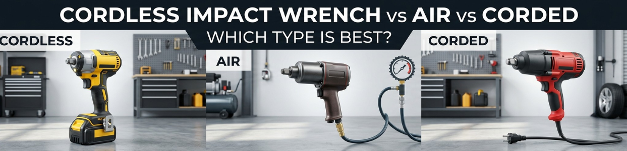 Cordless Impact Wrench vs Air vs Corded: Which Type Is Best