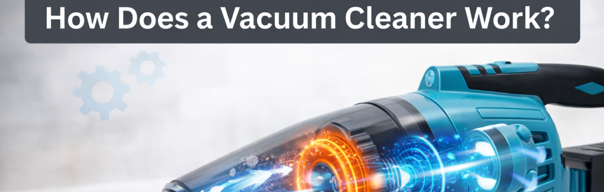 Diagram explaining how a vacuum cleaner moves air and collects dirt Diagram explaining how a vacuum cleaner moves air and collects dirt