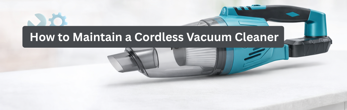 How to Maintain a Cordless Vacuum Cleaner for Optimal Performance