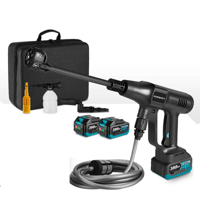 NewBeny 3500W 200Bar Brushless Cordless High Pressure Washer [2 Batteries and a Charger Included]