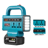 Yofidra 150W Portable Battery Inverter with LED Light & USB-C Charging
