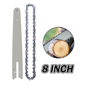 Conjunto de Cadenas y Guías de Acero para Sierra Inalámbrica de 6/8 Pulgadas