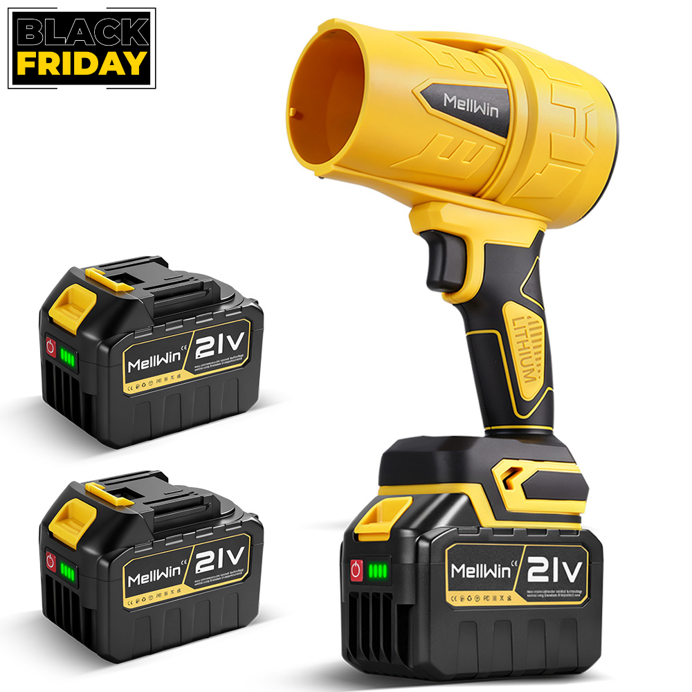 Souffleur de feuilles sans fil NewBeny 3500W Turbo Fan, vitesse maximale : 350m/s