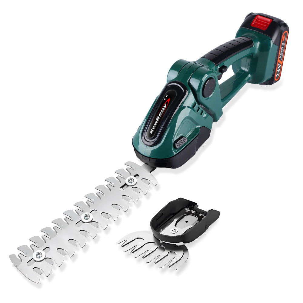 NewBeny 24V 2 in 1 Electric Cordless Hedge Trimmer Handheld For Makita 18V Battery