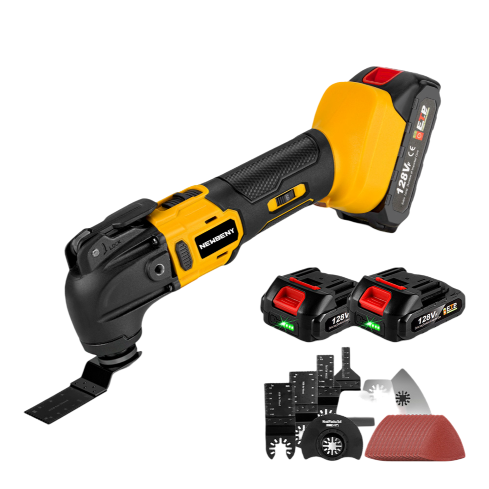 NewBeny Oscillating Multi Tool Brushless Cordless Woodworking Cutting Tool with Battery