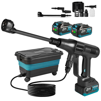 NewBeny Nettoyeur Haute Pression Sans Fil 3500W 200 Bar à Moteur Brushless [2 Batteries et Chargeur Inclus]