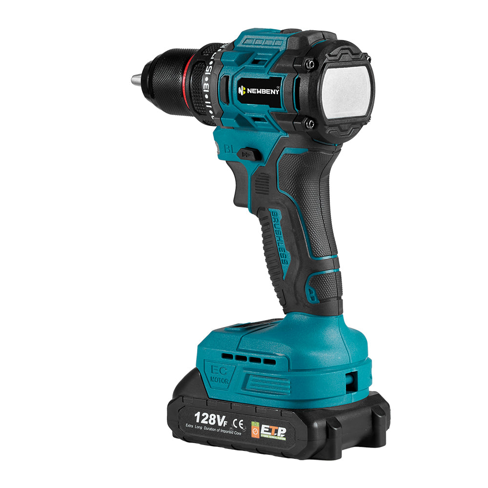 NewBeny 10mm Brushless Cordless Electric Drill 2 Speed For Makita 18V Battery