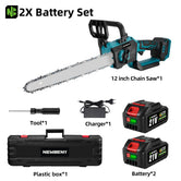 NewBeny 21V 12 Inch Brushless High-Speed Chainsaw Cordless Chainsaw