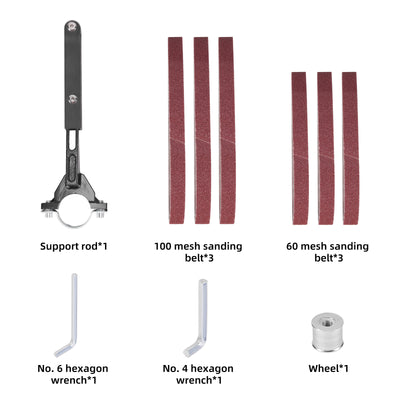 Kit de conversión de amoladora angular a lijadora de banda NewBeny – 10 piezas universal M10-M14