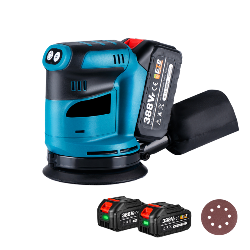 NewBeny 125mm 5 Inch Electric Sander Polisher 3 Gears Cordless Handheld For Makita 18V Battery