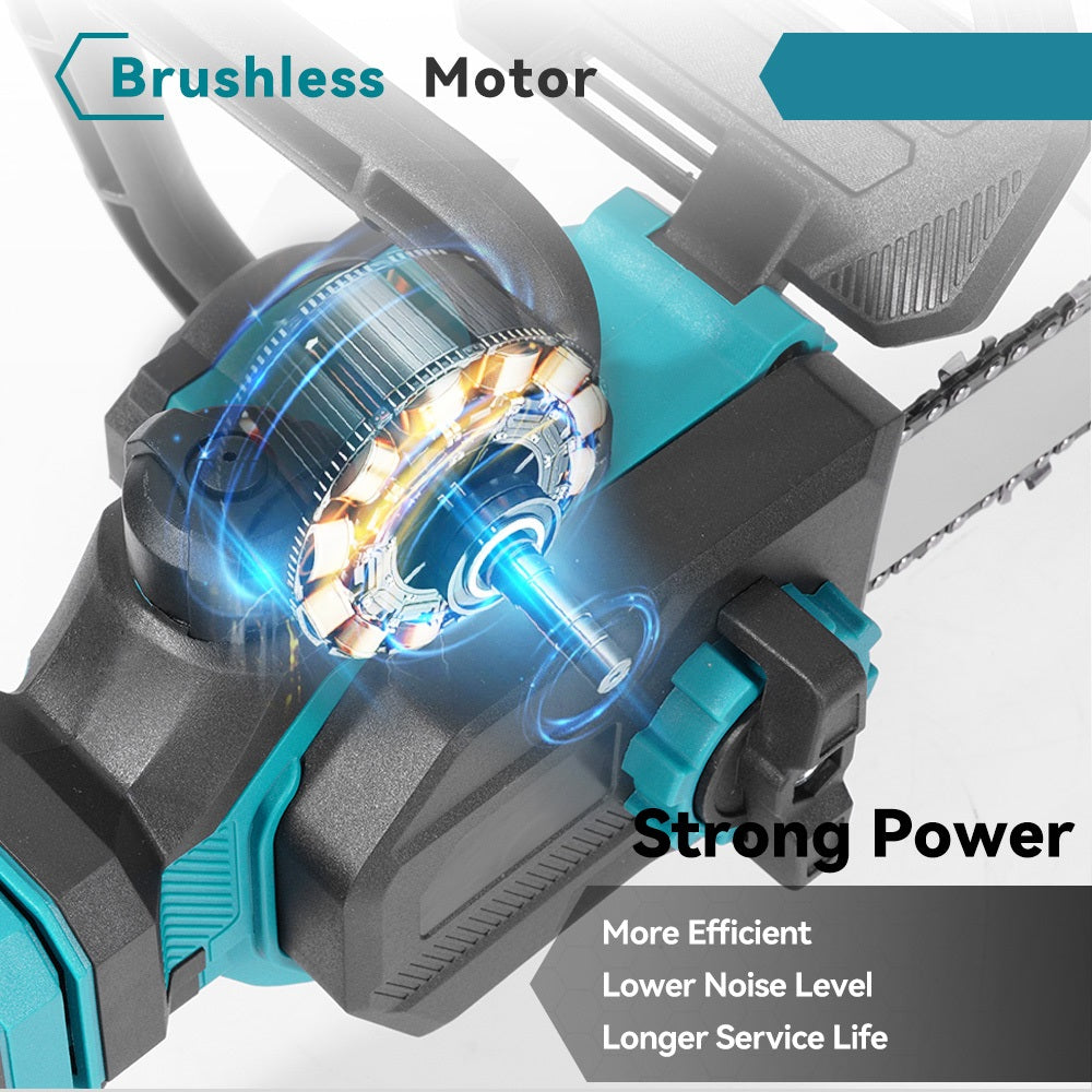 18V 12-Inch Brushless Cordless Chainsaw with Battery and Charger