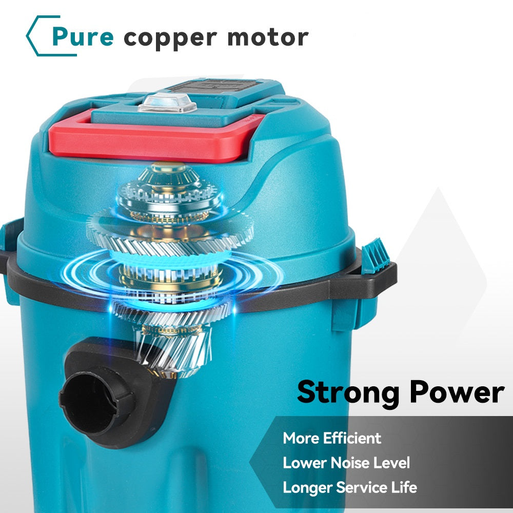 NewBeny Cordless 10L Wet & Dry Vacuum Cleaner With Swivel Casters
