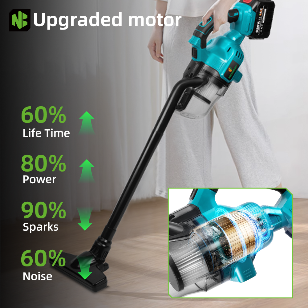 NewBeny 1000W Cordless Handheld Electric Vacuum Cleaner For Makita 18V Battery