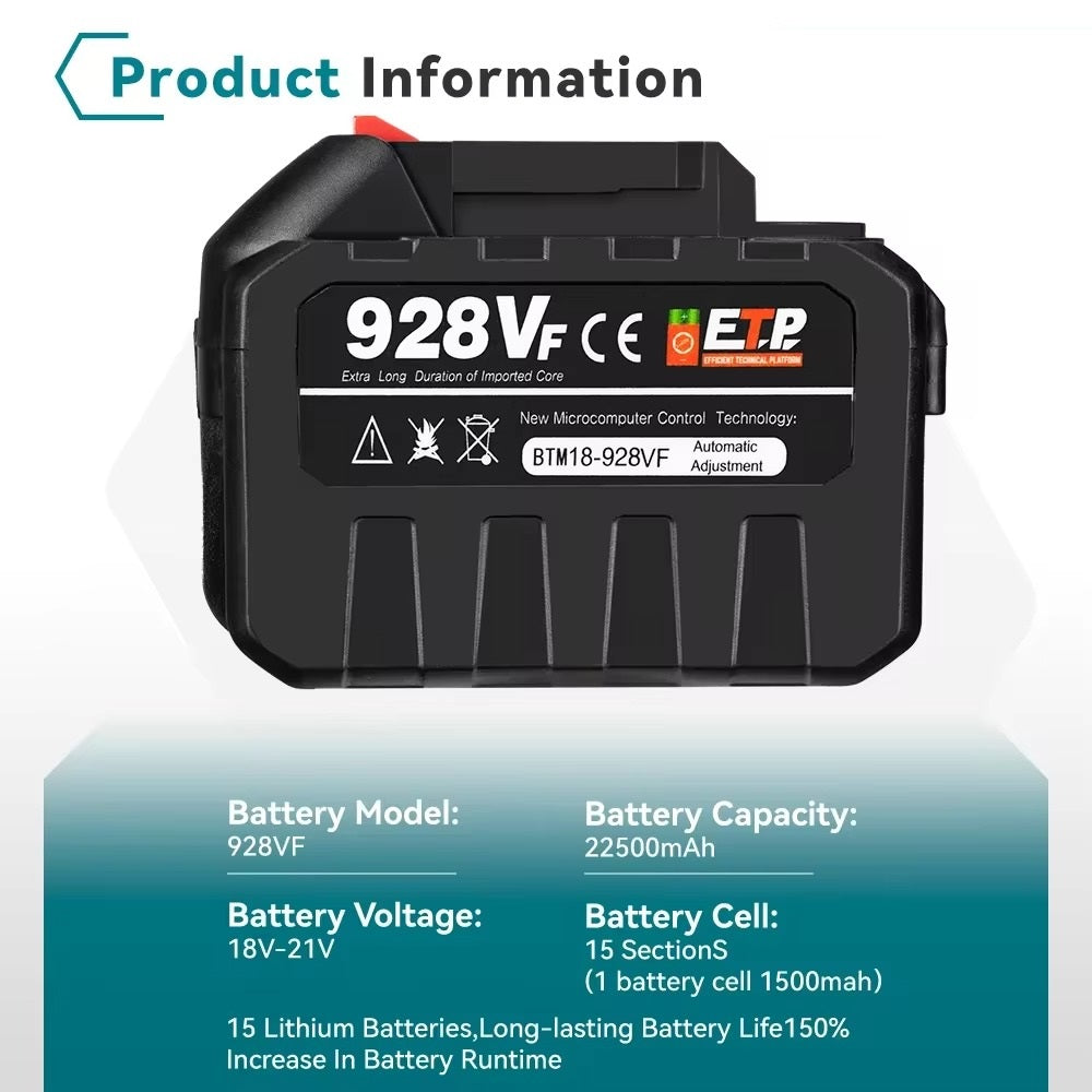 NewBeny 18-20V Rechargeable Lithium Battery with LED